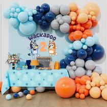 Kit Balloon Arch Garland Beaumode Blue Dog para aniversário