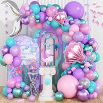 Kit Balloon Arch Garland Dagelar Mermaid Tail com balões