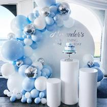 Kit Balloon Arch Garland, festa de aniversário, folha de látex azul Kit Balloon Arch Garland, festa de aniversário, folha de látex azul