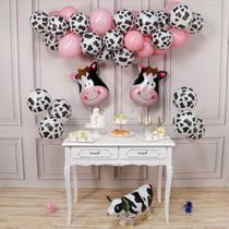 Kit Balloon Arch Garland, folha de látex para vaca, 60 unidades para festa