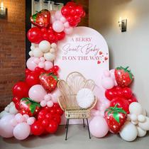 Kit Balloon Arch Garland GIZIUXNE Strawberry 120 unidades