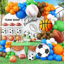 Kit Balloon Arch Garland Jobkoo Sports 115 unidades de balão de látex Kit Balloon Arch Garland Jobkoo Sports 115 unidades de balão de látex