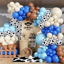 Kit Balloon Arch Garland Paeyeq Cowboy 126 unidades de café marrom
