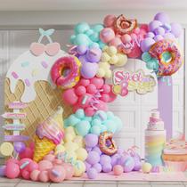 Kit Balloon Arch Garland UAEYW Pastel Donut 159 unidades +2 anos