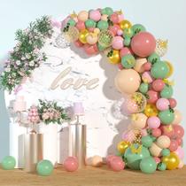 Kit Balloon Arch Macarons Green com 134 balões de látex Kit Balloon Arch Macarons Green com 134 balões de látex