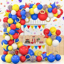 Kit Balloon Arch Theme Circus com 144 balões de látex de 18 polegadas Kit Balloon Arch Theme Circus com 144 balões de látex de 18 polegadas