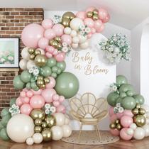 Kit Balloon Arch Togvu Baby in Bloom, 134 unidades para meninas Kit Balloon Arch Togvu Baby in Bloom, 134 unidades para meninas
