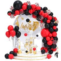 Kit Balloon Arch, vermelho, preto, 119 balões de látex e acessórios Kit Balloon Arch, vermelho, preto, 119 balões de látex e acessórios