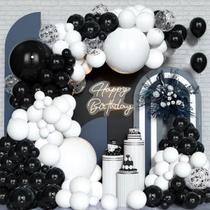 Kit Balloon Garland Arch, 136 unidades em preto e branco com acessórios