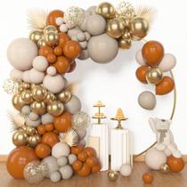 Kit Balloon Garland Arch Amandir Burnt Orange 153 unidades
