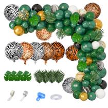Kit Balloon Garland Arch Amandir Jungle Safari 152 unidades Kit Balloon Garland Arch Amandir Jungle Safari 152 unidades