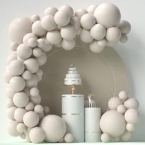 Kit Balloon Garland Arch Balões de areia branca 84 unidades