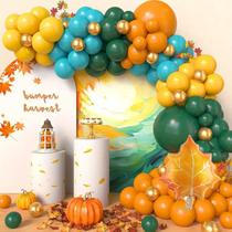 Kit Balloon Garland Arch Fall Harvest 128 unidades no Dia de Ação de Graças