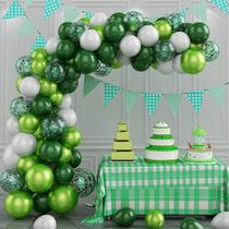 Kit Balloon Garland Arch FEYG Green com 107 unidades de balões