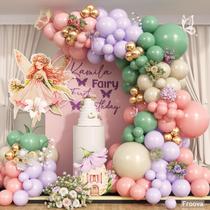 Kit Balloon Garland Arch Froova Sage Verde Roxo Rosa 125 unidades Kit Balloon Garland Arch Froova Sage Verde Roxo Rosa 125 unidades
