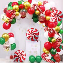Kit Balloon Garland Arch GuassLee Christmas, pacote com 101 Kit Balloon Garland Arch GuassLee Christmas, pacote com 101