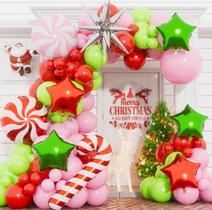 Kit Balloon Garland Arch Haolongfa 120 unidades para festa de Natal