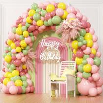 Kit Balloon Garland Arch Style Boho, 96 unidades de látex e papel alumínio