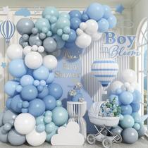 Kit Balloon Garland Arch Togvu, 112 unidades, azul empoeirado, cinza