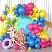 Kit Balloon Garland Arch Tropical Beach 126 unidades com ferramentas