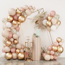 Kit Balloon Garland Arch Vintage Gold 101 unidades com balões de 5-30 cm
