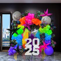 Kit Balloon Garland Arch Yeewaka Rainbow 170+peças 80 anos 90