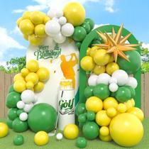 Kit Balloon Garland FunHot Green Yellow Golf Birthday Party