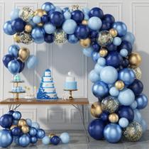 Kit Balloon Garland Paready Navy Blue 97 unidades com acessórios Kit Balloon Garland Paready Navy Blue 97 unidades com acessórios