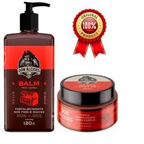 Kit Balm Barba 120g E Pasta Cabelo Barba Negra Don Alcides