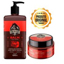 Kit Balm Barba 120g E Pasta Cabelo Barba Negra Don Alcides