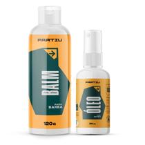 Kit Balm e Óleo Para Barba Profissional Vigor Partiu