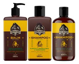 Kit Balm E Shampoo Barba E Cabelo Lemon Bone Don Alcides