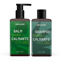 Kit balm e shampoo ozonizado para barba don alcides cb2
