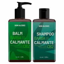 Kit Balm e Shampoo Para Barba CB2 Ozonizado Don Alcides