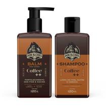 Kit Balm e Shampoo Para Barba Coffee 120ml Don Alcides