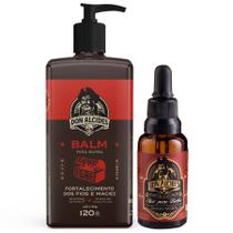 Kit Balm + Óleo Barba Negra Amadeirado, Doce e Marcante Don Alcides