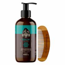 Kit Balm Para Barba Calico Jack 450g Pente Curvo Don Alcides Kit Balm Para Barba Calico Jack 450g Pente Curvo Don Alcides