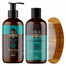 Kit Balm Shampoo 450g Cálico Jack e Curvo Duplo Don Alcides