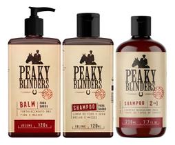 Kit Balm Shampoo Barba E Cabelo Peaky Blinders Don Alcides
