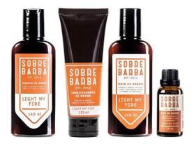 Kit Balm Shampoo Condicionador Óleo Light My Fire Sobrebarba