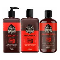 Kit Balm Shampoo E Shampoo 2 Em 1 Barba Negra Don Alcides Kit Balm Shampoo E Shampoo 2 Em 1 Barba Negra Don Alcides