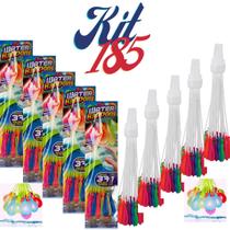 kit Balões Fazer Guerra de Balões Praia Diversão Amigos 185 un