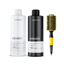 KIT BAMBARRÔ 1L + ESCOVA THERMAL CERAMIC YELLOW 65mm MADAMELIS