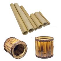 Kit Bambuterapia 7 Peças E Suporte Massagem Corporal Facial