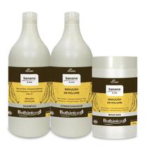 Kit Banana e Chia Bothânico Shampoo Condic e Máscara 1 Litro