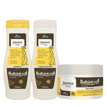 Kit Banana e Chia Bothânico Shampoo Condic e Máscara 250g