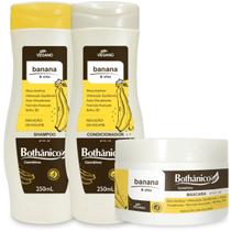 Kit Banana E Chia Shampoo + Condicionador 250ml + Máscara 250g Bothanico