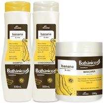 Kit Banana E Chia Shampoo + Condicionador 500ml + Máscara 500g Bothanico