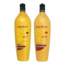 Kit Banana e Mel 1 Shampoo 1 Defrizante 1L Oriente Life