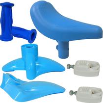 Kit Banco Punho Pedal Para Lama Bicicletas Aro12 Nathor